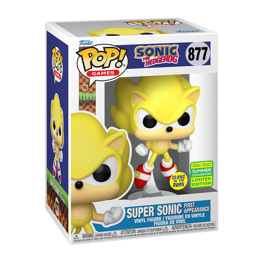 Funko POP! Super Sonic First Appearance - Sonic The Hedgehog #877 Limited Edition/Glows in the Dark