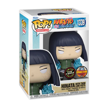 Bundle: Funko POP! Hinata with twin lion fists (Glow Chase, Bahrain Comic Con 2023 Exclusive) + Hinata with twin lion fists (Bahrain Comic Con 2023 Exclusive) - Naruto Shippuden #1339 (X2)