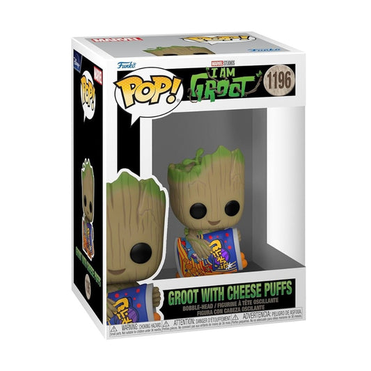 Funko pop! Groot with Cheese Puffs # 1196 - I AM Groot Marvel