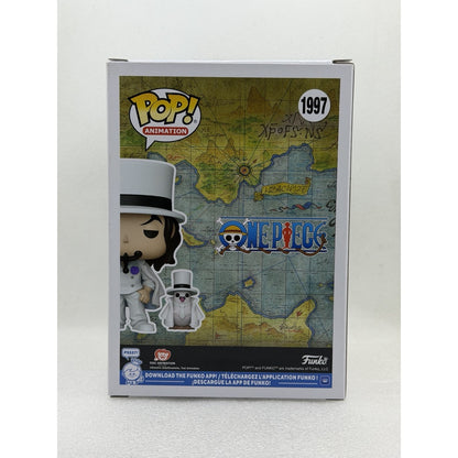 Funko Pop! Rob Lucci with Hattori - One Piece #1997 Africa Comic Con 2025 Exclusive - Signed by Japanese Voice Actor Tomokazu Seki with MEAS Authentication