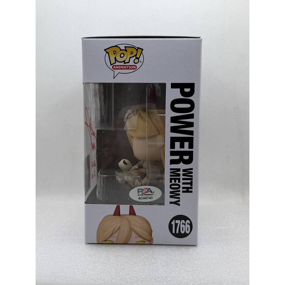 Funko Pop! Power with Meowy - Chainsaw Man #1766 Comfest 2025 Exclusive - Signed by Japanese Voice Actor JVA Fairouz Ai with PSA