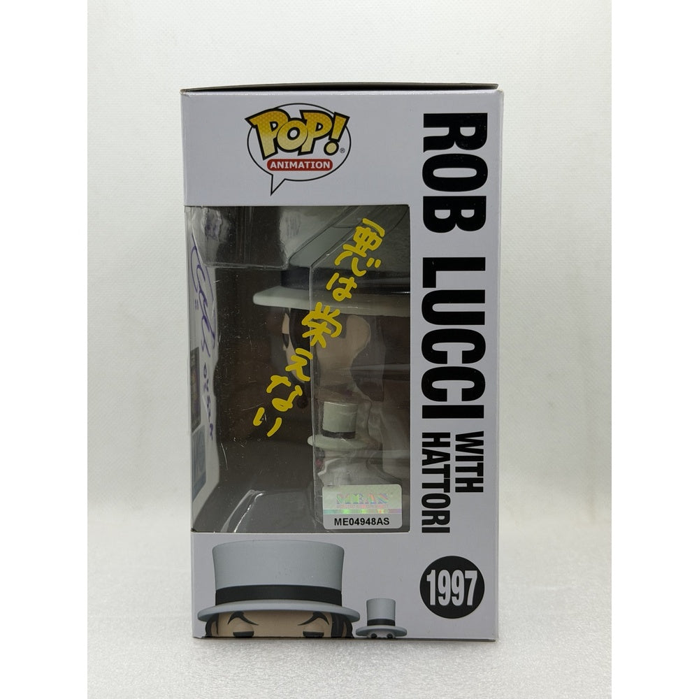 Funko Pop! Rob Lucci with Hattori - One Piece #1997 Africa Comic Con 2025 Exclusive - Signed by Japanese Voice Actor Tomokazu Seki with MEAS Authentication