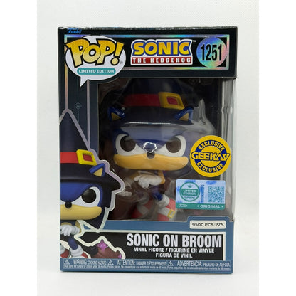 Funko Pop! Sonic on Broom - Sonic the Hedgehog # 1251 - LE 9500 PCS - Geekay Exclusive