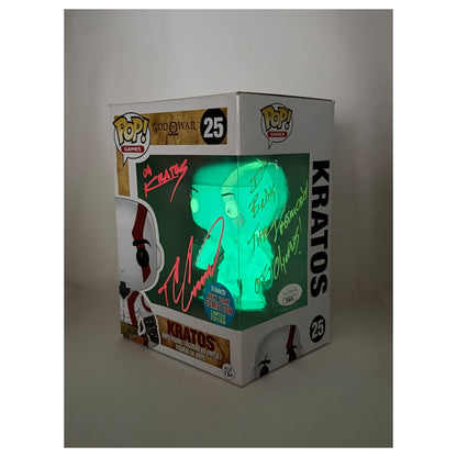Funko Pop! Kratos – God of War #25 – New York Comic Con Exclusive – Signed by Terrence C. Carson + JSA Certified)