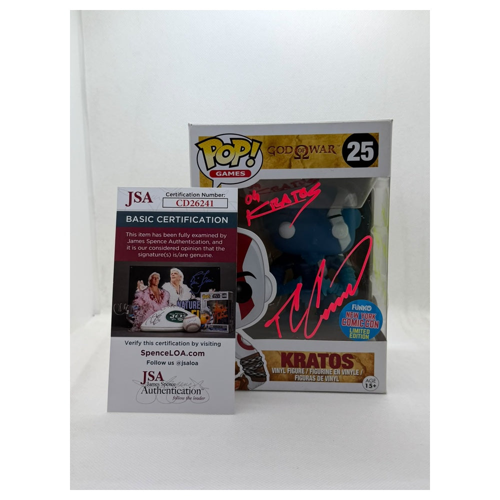 Funko Pop! Kratos – God of War #25 – New York Comic Con Exclusive – Signed by Terrence C. Carson + JSA Certified)