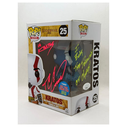 Funko Pop! Kratos – God of War #25 – New York Comic Con Exclusive – Signed by Terrence C. Carson + JSA Certified)