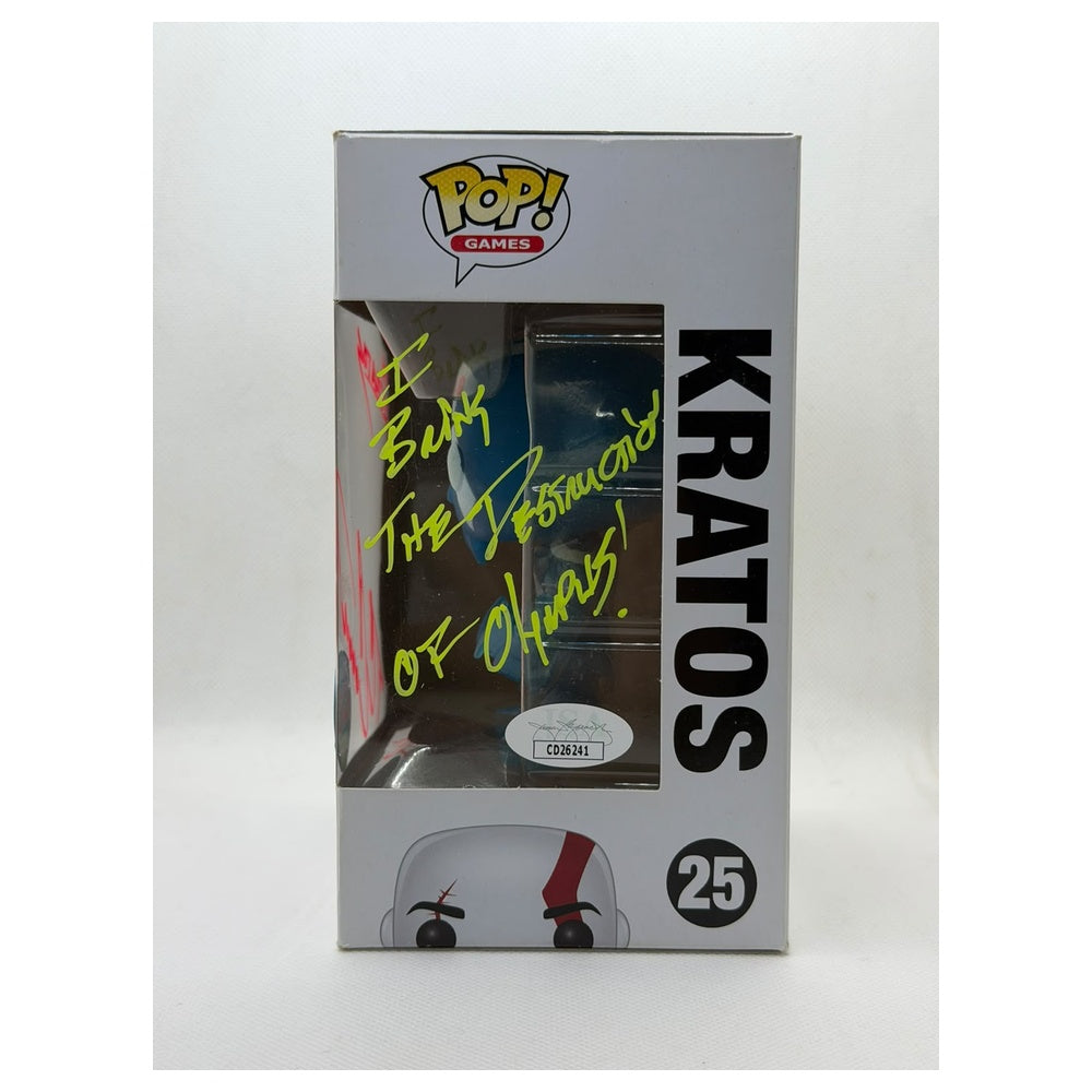 Funko Pop! Kratos – God of War #25 – New York Comic Con Exclusive – Signed by Terrence C. Carson + JSA Certified)