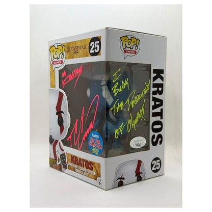Funko Pop! Kratos – God of War #25 – New York Comic Con Exclusive – Signed by Terrence C. Carson + JSA Certified)
