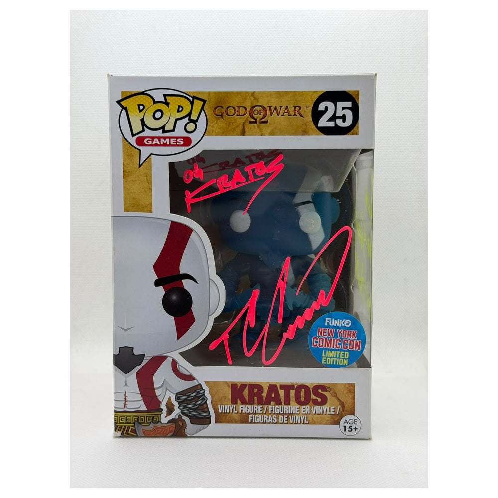 Funko Pop! Kratos – God of War #25 – New York Comic Con Exclusive – Signed by Terrence C. Carson + JSA Certified)