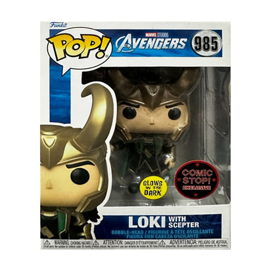 Funko POP! Loki with Scepter - Marvel Avengers #985 Glows in the Dark