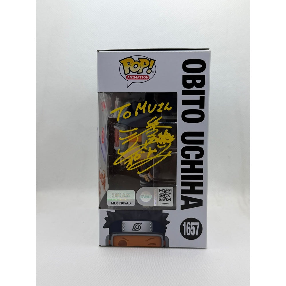 Funko Pop! Obito Uchiha - Naruto Shippuden #1657 - Double Signed JVA Megumi Han & EVA Michael Yurchak