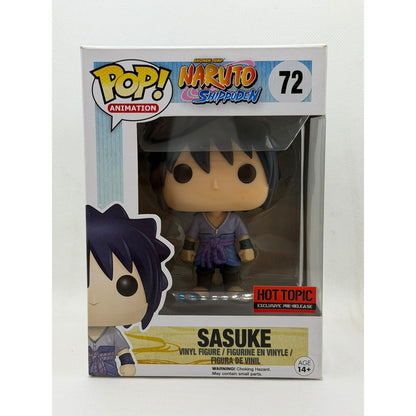 Funko Pop! Sasuke - Naruto Shippuden #72 Hot Topic Pre Release with barcode FM 151030