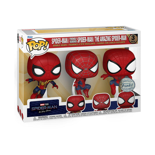 Funko POP! Spider-Man / Friendly Spider-Man / The Amazing Spider-Man - Spider-Man No Way Home - 3 pack