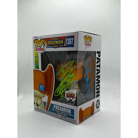 Funko POP! Patamon - Digimon #1387 - Signed by Yūko Sanpei - AGS certified