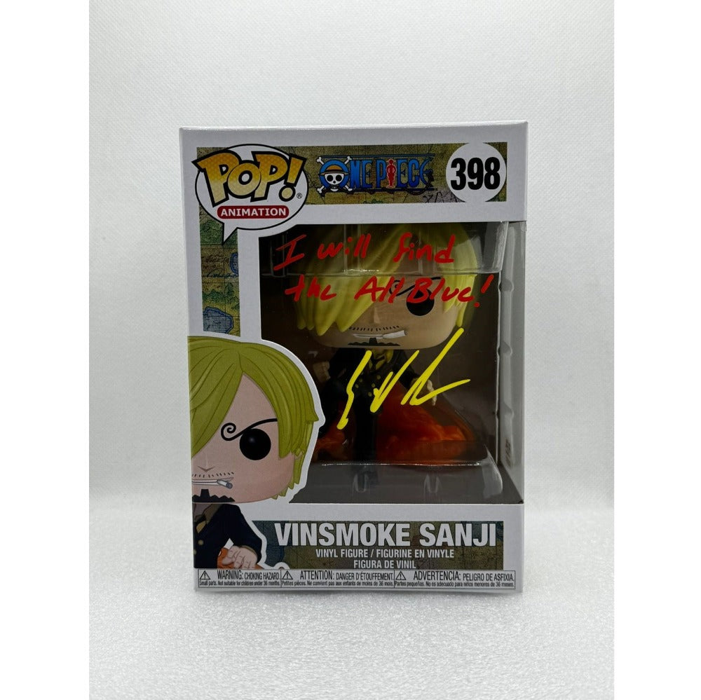 Funko POP! Vinsmoke Sanji - One Piece #398 - Signed by Eric Vale English Voice Actor with PSA certificate