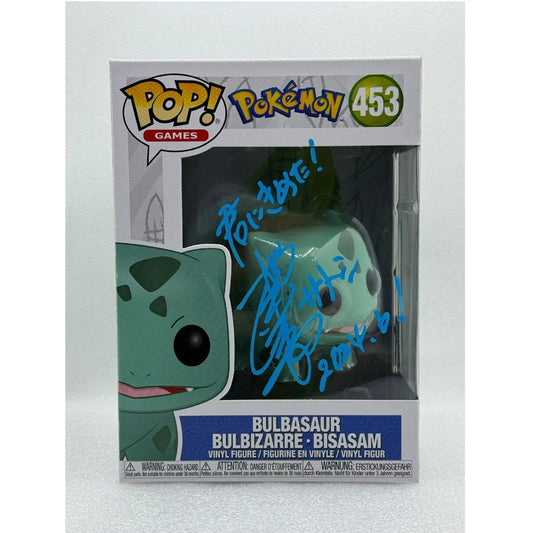 Funko POP! Bulbasaur - Pokemon #453  - Signed by Rica Matsumoto in 2024 - AGS certified