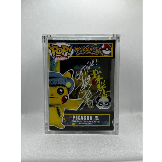 Pikachu Van Gogh - Signed by Rica Matsumoto in 2024 - AGS certified
