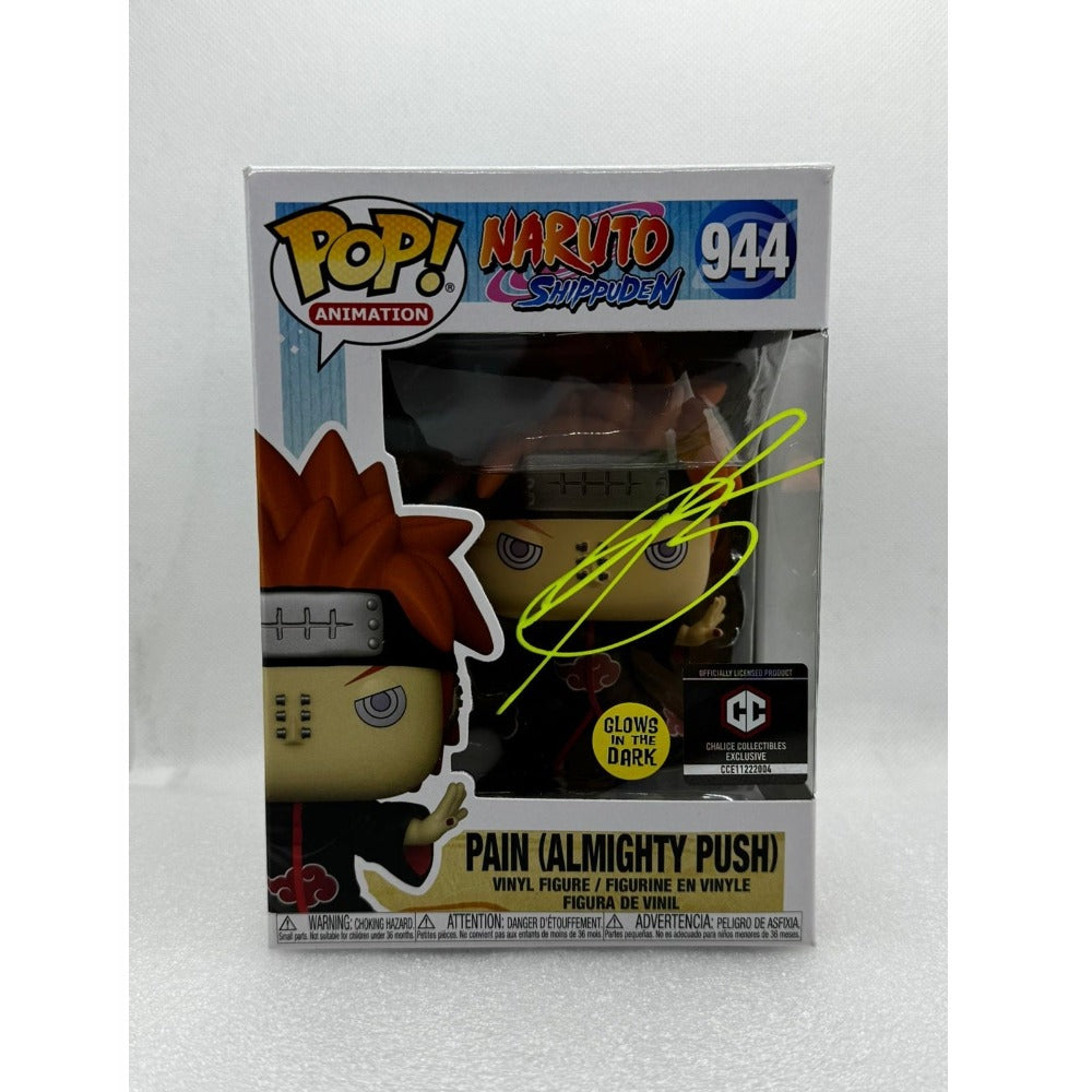 Funko POP! Pain - Naruto Shippuden #944 Glows in the Dark - Chalice Collectibles Exclusive- Signed by Troy Baker at MEFCC 2024 Abu Dhabi - UAE