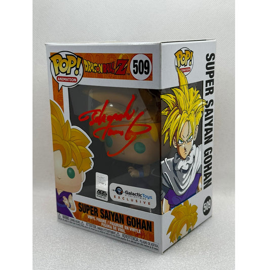 Funko POP! Super Saiyan Gohan - Dragon Ball Z  #509 Galactic Toys Exclusive - Custom Art Signed by Takayoshi Tanimoto (Japanese singer)