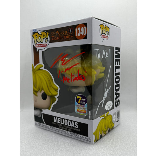 Funko POP! Meliodas - The Seven Deadly Sins #1340 - Double Signed JVA Yuki Kaji + EVA