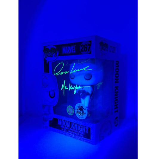 Funko Pop! Moon Knight #267 Marvel - Glow in the Dark + L.A. Comic Con Exclusive - Signed by Oscar Isaac at MEFCC 2024 Abu Dhabi UAE JSA