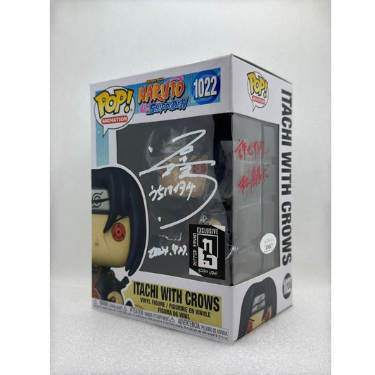 Funko POP! Itachi With Crows - Naruto Shippuden #1022 Nippon Sayko Exclusive (Saudi Arabia) - Signed by Japanese Voice Actor JVA Hideo Ishikawa at Pop up by comfest 2024 with JSA