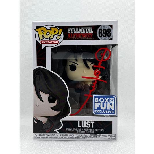 Funko POP! Lust - Fullmetal Alchemist #898 Box of Fun Exclusive - Signed by Kikuko Inoue JVA Japanese voice actor at Animenia Abu Dhabi 2024 - PSA