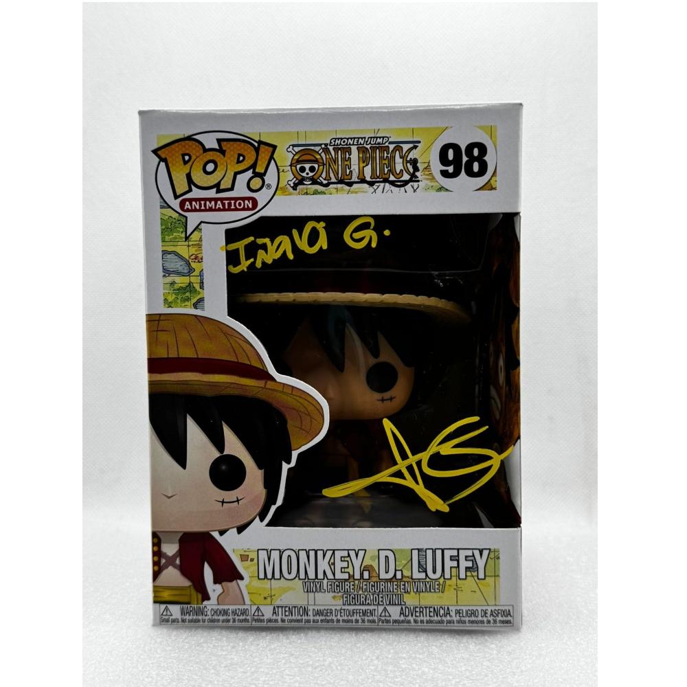 Funko POP! Monkey. D. Luffy - One Piece #98 - MJL 210818 2021 - Signed by Iñaki Godoy at MEFCC 2024 Abu Dhabi UAE - Custom Paint Art