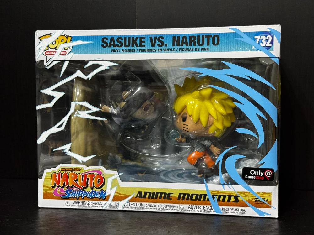 Funko Pop! Sasuke Vs Naruto - Naruto Shippuden #732 Gamestop Exclusive - Custom Paint Art