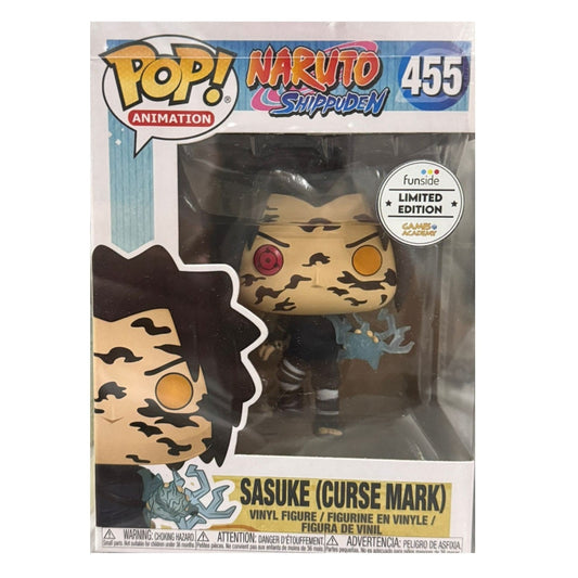 Funko Pop! Sasuke Curse Mark - Naruto Shippuden #455 Funside games academy exclusive