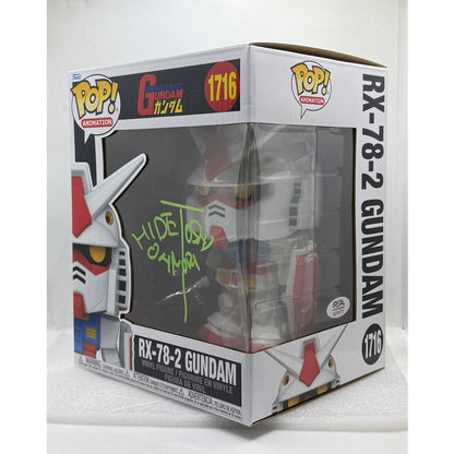 Funko Pop! RX-78-2 Gundam #1716- Signed by Japanese Animator Hidetoshi Omori with PSA