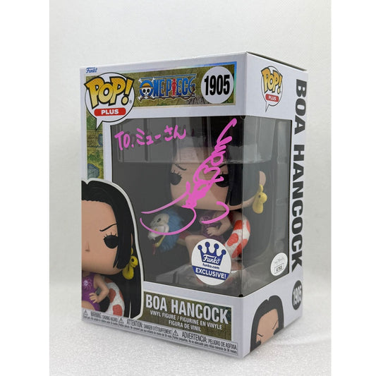Funko Pop! Boa Hancock - One Piece #1905 Funko Shop Exclusive - Signed by Japanese Voice Actor JVA Kotono Mitsuishi with JSA
