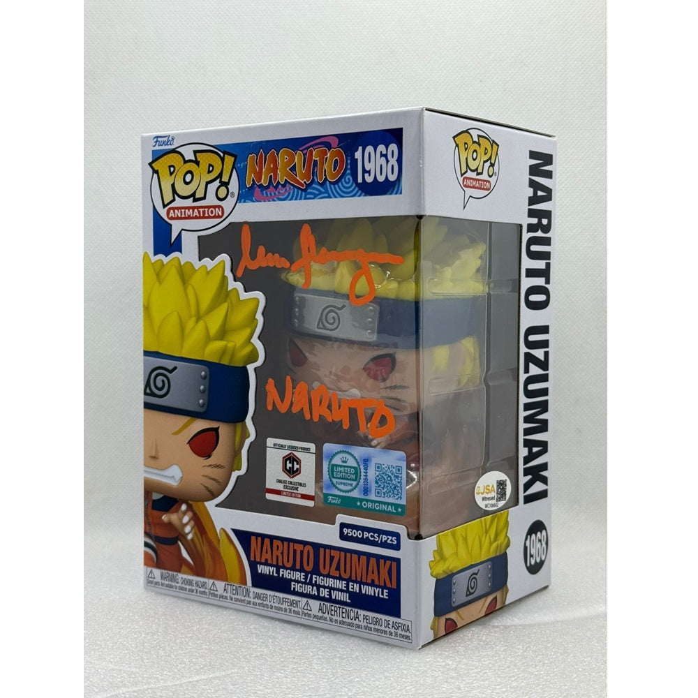 Funko Pop! Naruto Uzumaki - Naruto #1968 - 9500 PCS - Chalice pre release - Signed by English Voice Actor EVA Maile Flanagan with Witnessed JSA