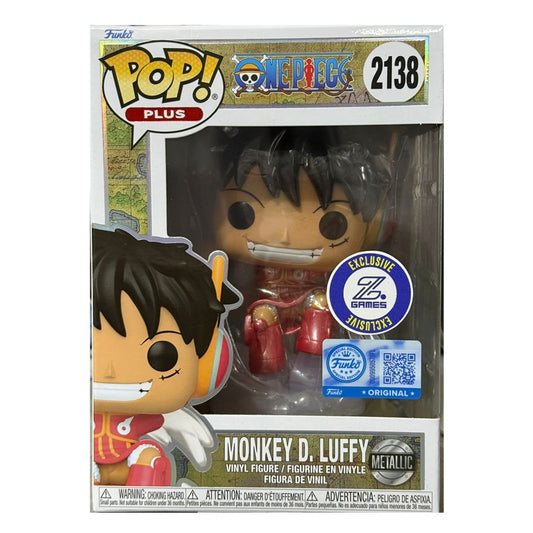 Funko Pop! Monkey D. Luffy - One Piece #2138 - Z Games Exclusives - Metallic