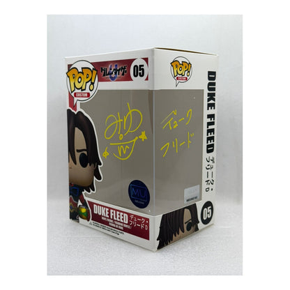 Custom Pop by MU ! Duke Fleed - Grendizer U #05 - Signed by Japanese Voice Actor JVA Miyu Irino with MEAS Authentication- Box only