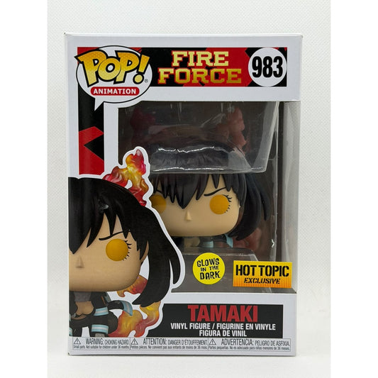 Funko Pop! Tamaki - Fire Force #983 Glows in the Dark - Hot topic Exclusive + Barcode