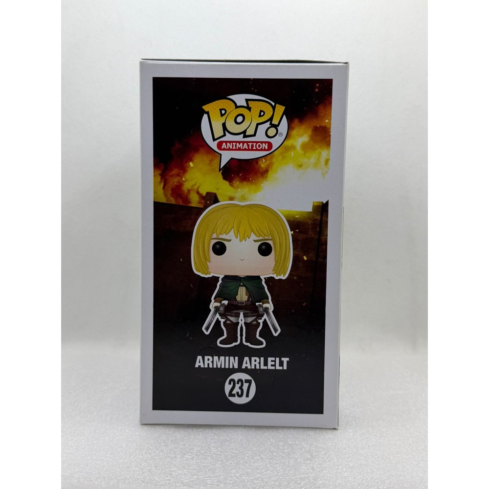 Funko Pop! Armin Arlelt #237 FYE Exclusive - Signed by Japanese Voice Actor Marina Inoue JVA with JSA
