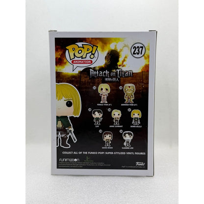 Funko Pop! Armin Arlelt #237 FYE Exclusive - Signed by Japanese Voice Actor Marina Inoue JVA with JSA