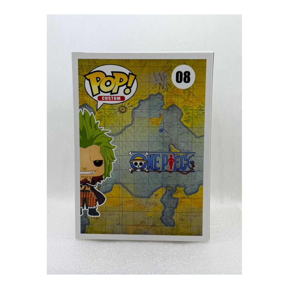 Custom Pop by MU ! Bartolomeo - One Piece #08 - Signed by Japanese Voice Actor JVA Shōtaro Morikubo with MEAS Authentication- Box only