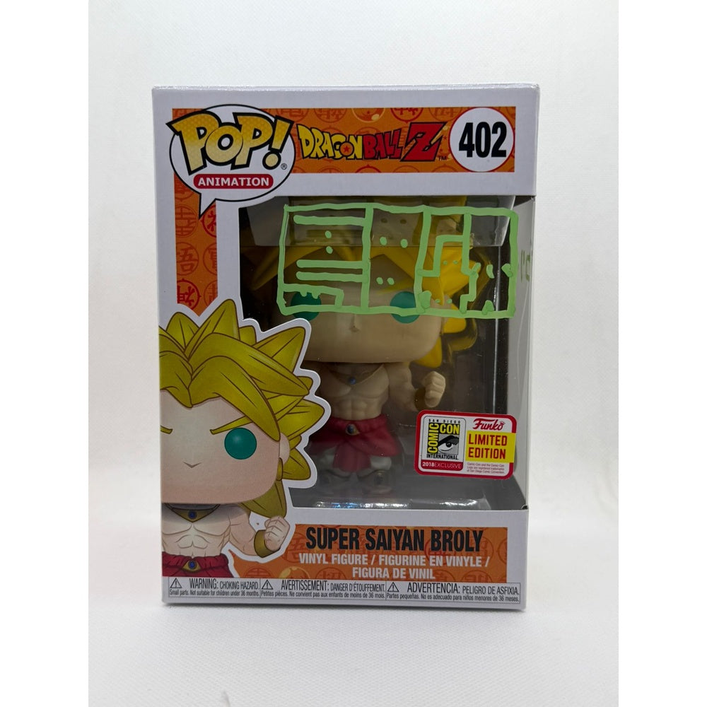 Funko Pop! Super Saiyan Broly - Dragon Ball Z #402 - San Diego Comic Con 2018 Exclusive Signed By Japanese Voice Actor JVA Bin Shimada with JSA