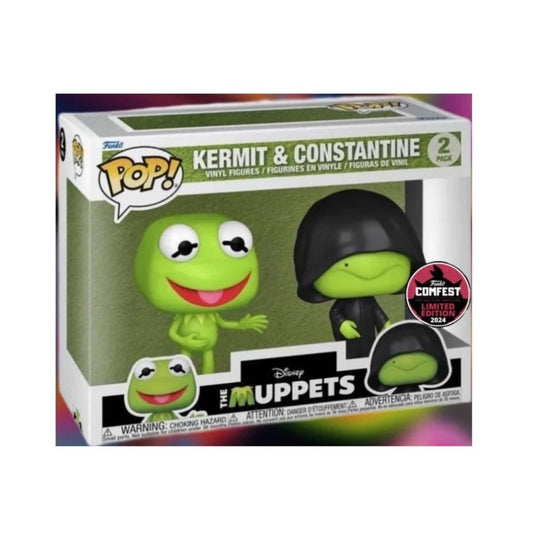 Funko Pop! 2 pack - Kermit & Constantine - The Muppets Disney - Comfest 2024