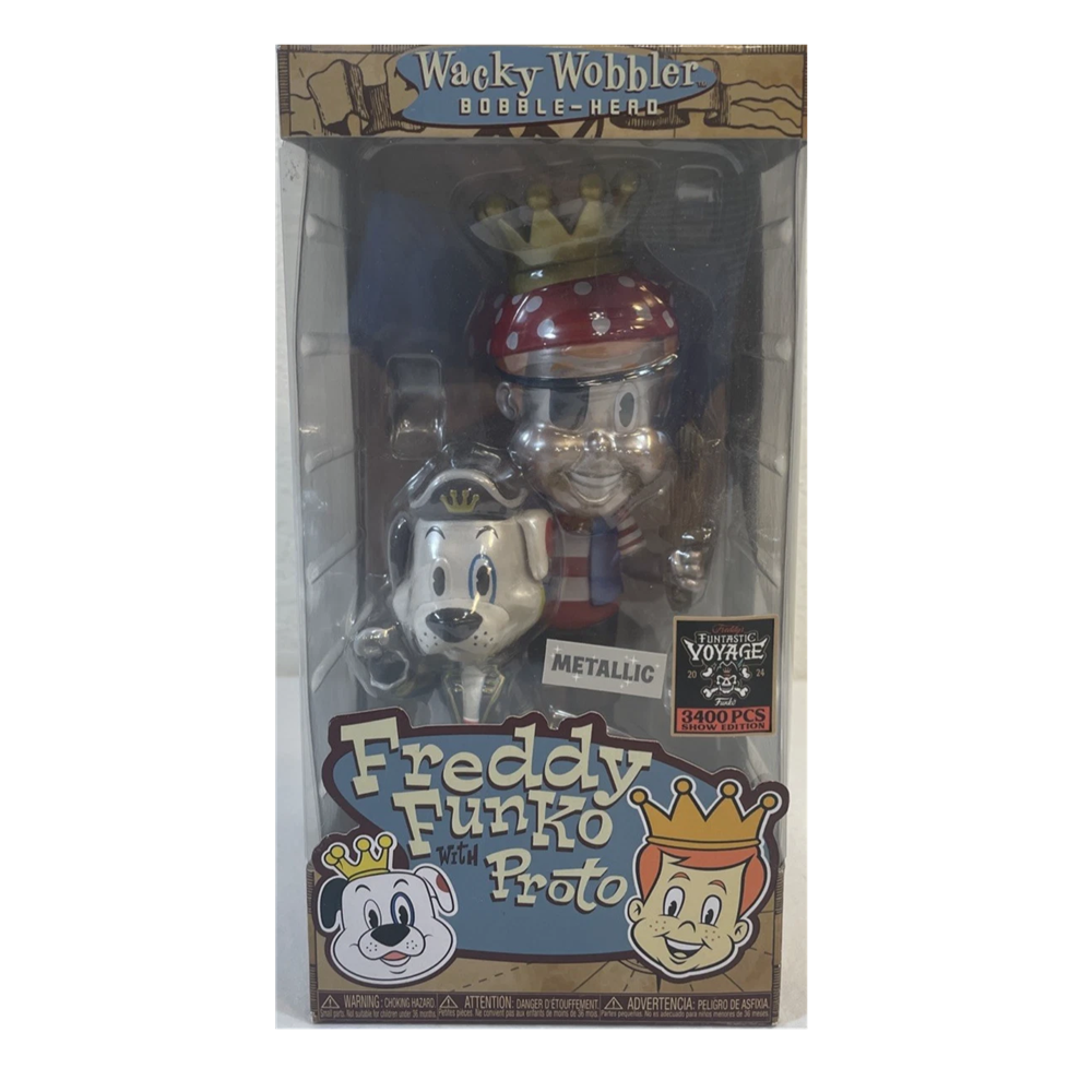 Funko Wacky Wobbler Metallic Pirate Freddy with Proto LE 3400