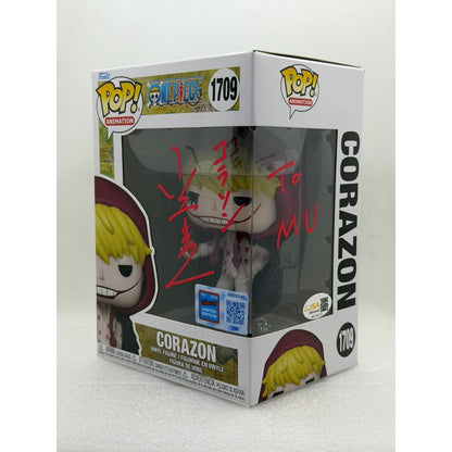 Funko POP! Corazon - One piece #1709 New York Comic Con 2024 sticker - Signed by JVA Kōichi Yamadera - JSA