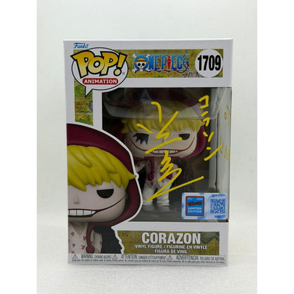 Funko POP! Corazon - One piece #1709 New York Comic Con 2024 sticker condition 9/10 - Signed by JVA Kōichi Yamadera - JSA