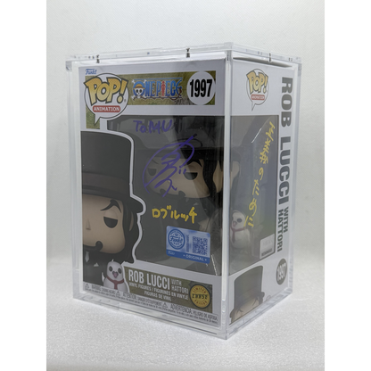 Chase Bundle Funko Pop! Rob Lucci with Hattori - One Piece #1997 china poplife barcode chase + common - Chase Signed by Japanese Voice Actor Tomokazu Seki with MEAS Authentication