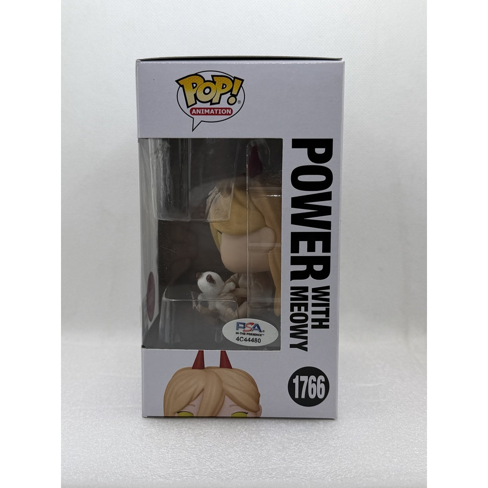 Funko Pop! Power with Meowy - Chainsaw Man #1766 Chase - Baltics Comic Con 2025 Exclusive - Signed by Japanese Voice Actor JVA Fairouz Ai with PSA