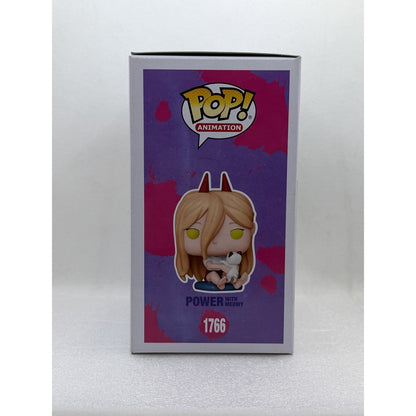 Funko Pop! Power with Meowy - Chainsaw Man #1766 Chase - Baltics Comic Con 2025 Exclusive - Signed by Japanese Voice Actor JVA Fairouz Ai with PSA
