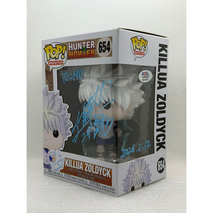 Funko POP! Killua Zoldyck - Hunter X Hunter #654 with barcode OG Signed by JVA Mariya Ise at Animenia Abu Dhabi 2026 - PSA