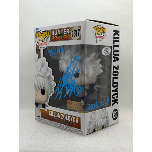 Funko POP! Killua Zoldyck - Hunter X Hunter #1317 Box Lunch Exclusive Signed by JVA Mariya Ise at Animenia Abu Dhabi 2026 - PSA