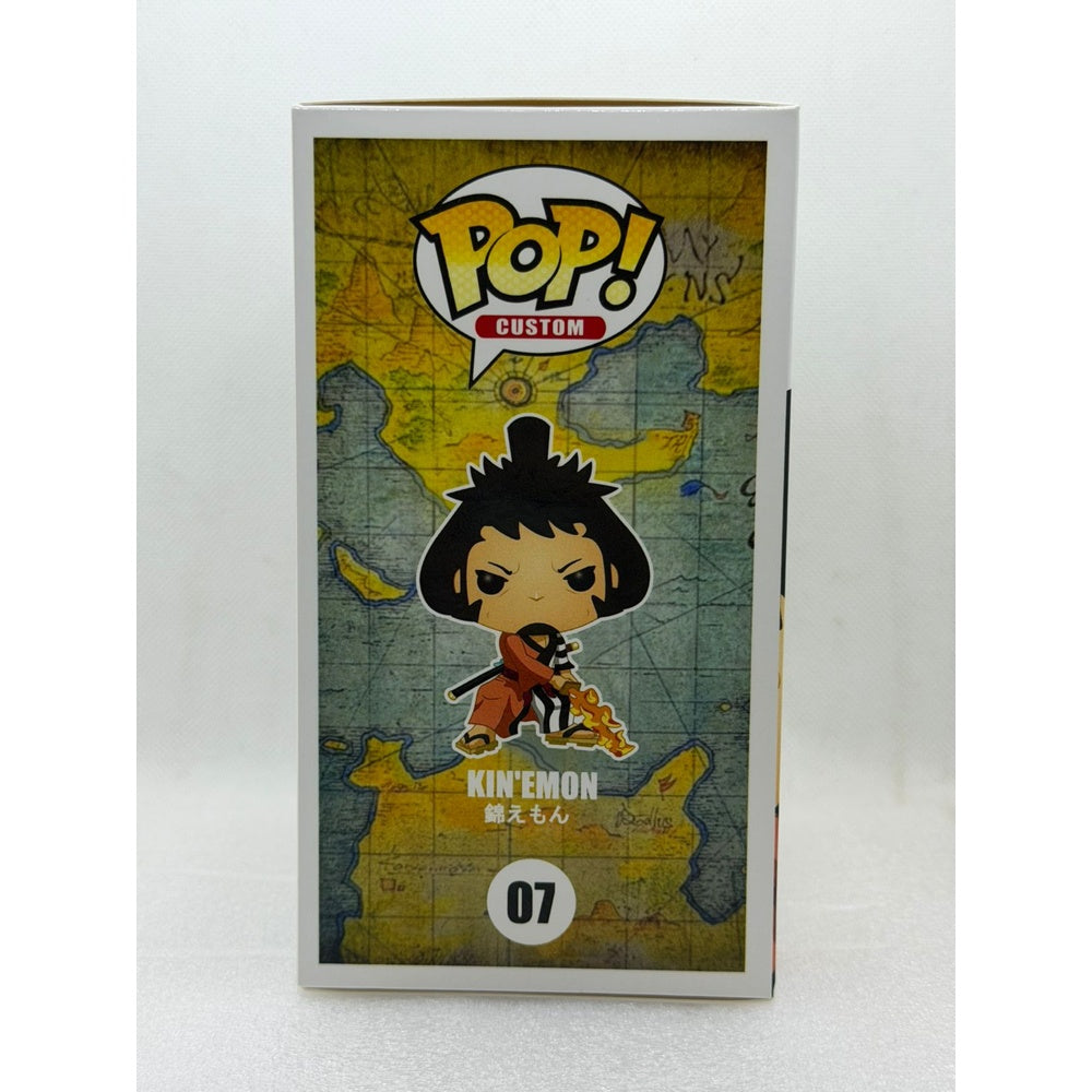 Custom Pop by MU ! Kin'emon - One Piece #07 - Signed by Japanese Voice Actor JVA Kenyu Horiuchi with JSA - Box only